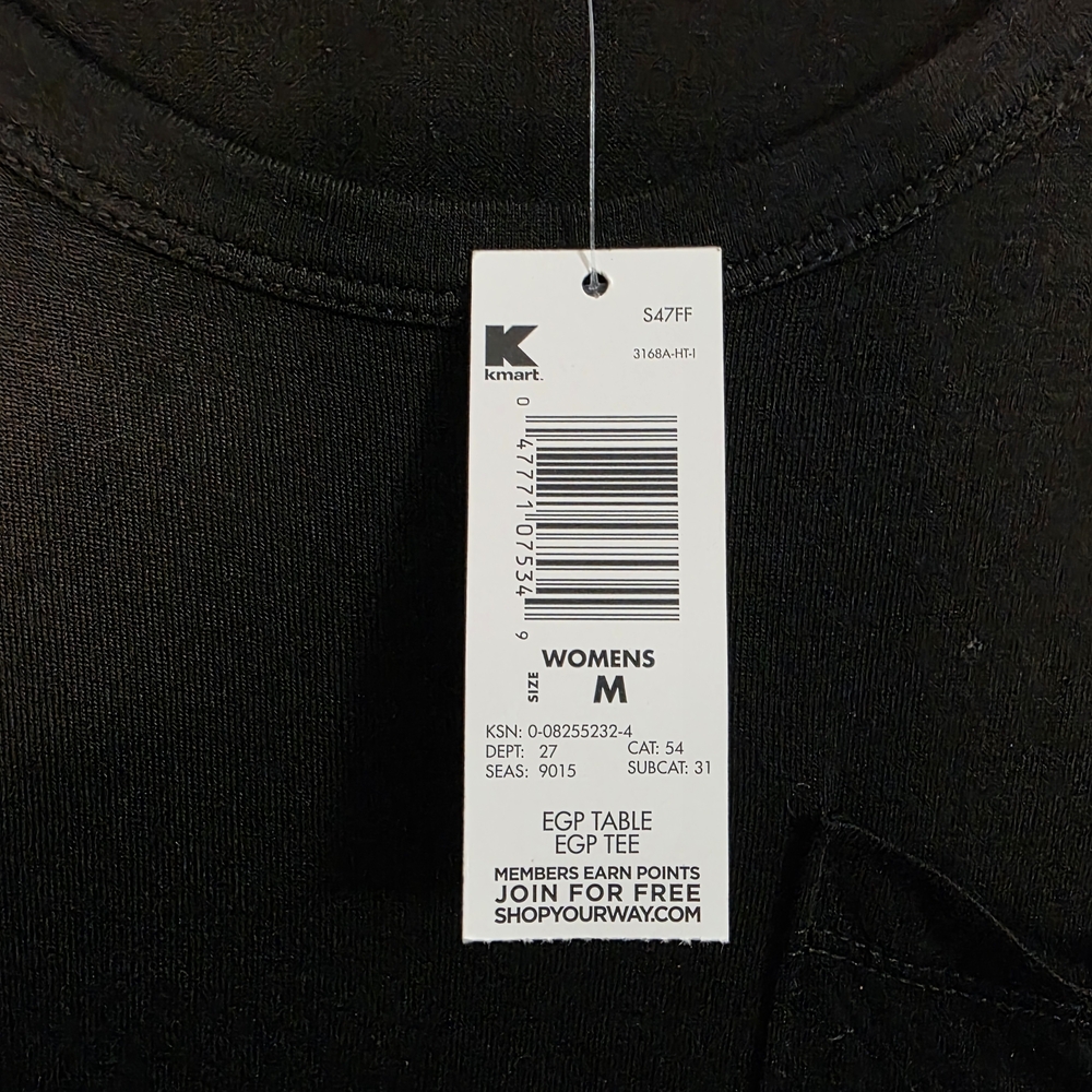 Attention Black Women's Short Sleeve T-Shirt Top NWT Medium - Picture 6 of 9